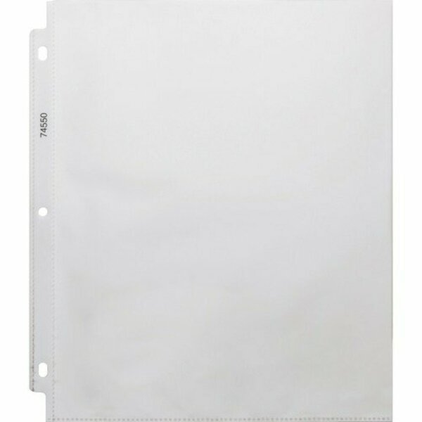 Business Source Sheet Protectors, Top Load, 3.2 mil, 11inx8-1/2in, Clear, 100PK BSN74550